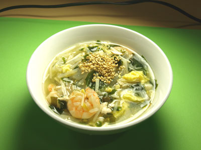 えのきとワカメのスープ