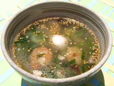 ちんげんさいのスープ