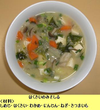 はくさいのみそしる