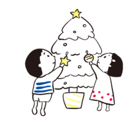 クリスマスの飾りつけ