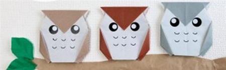 ふくろうのおりがみ