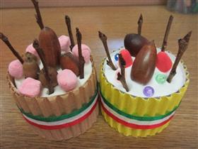 秋のみのりのどんぐりケーキ