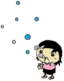 シャボン玉で遊ぼう