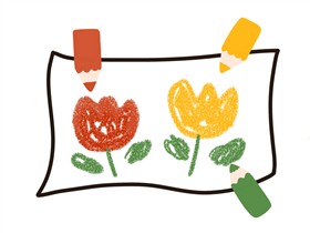 ぬりえにチャレンジ